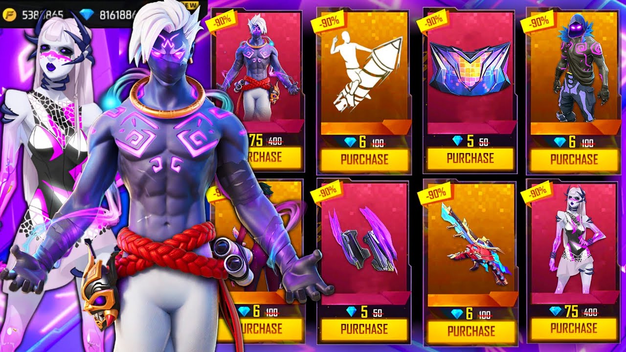 Buying 13000+ Diamonds, Old Rare Bundles, Max Evo Gun Skins & Discount Event Items On Subscriber ID