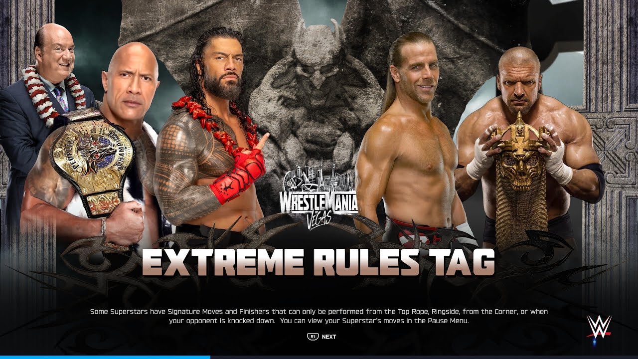 D-Generation X VS The Bloodline No DQ Wrestlemania WWE 2K25