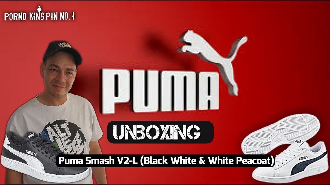 puma smash v2 l black white
