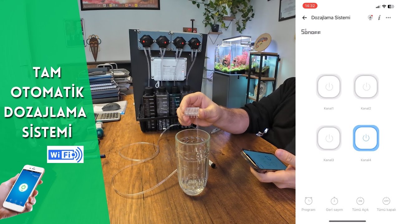 Bitkili Akvaryum Dozajlama Sistemi - DIY Aquarium Dosing Pump System