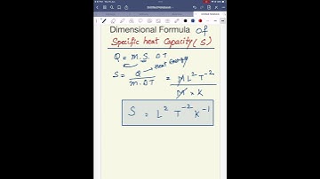 Trick for Dimensional Formula of Specific Heat Capacity #dimensional #dimensionalformula #neet #jee