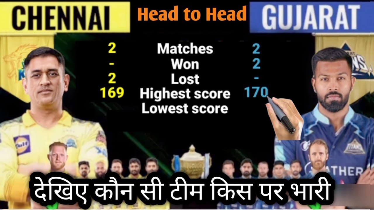 CSK vs GT Head To Head Comparison  IPL 2023 Fun Cap
