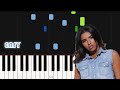 Imen es  je taime en silence  easy piano tutorial by synthly