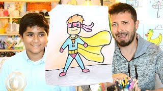 Ζωγραφίζουμε έναν σούπερ ήρωα! 💥 Ζωγραφική για μικρά και.. μεγάλα παιδιά!