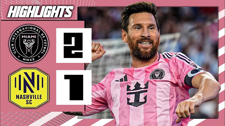 MESSI Scores Brace in a MAGICAL 2-1 Win | Inter Miami vs Nashville | Highlights & Goals 2025