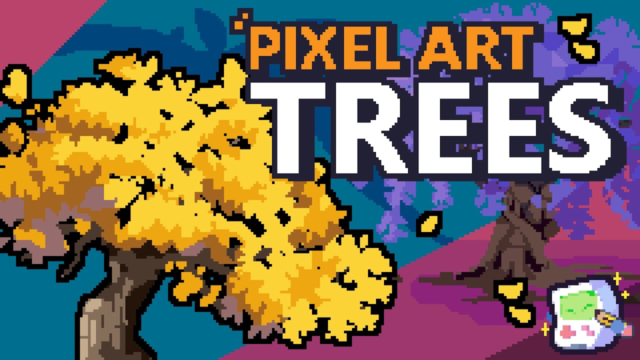 OC] Tree on Hill  Pixel art tutorial, Cool pixel art, Pixel art