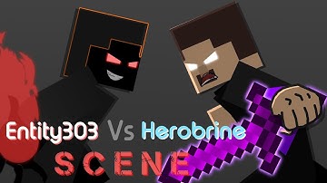 Minecraft Stick Nodes | Entity 303 Vs Herobrine | Scene (Read Description)