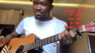 Papaoutai Stromae afro Soul Easy Guitar Chords Tutorial 