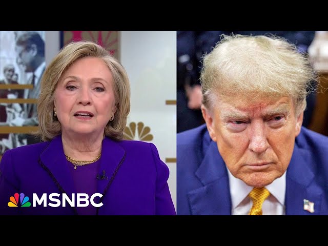 'Justice delayed is justice denied':  Hillary Clinton weighs in on Trump's trials class=