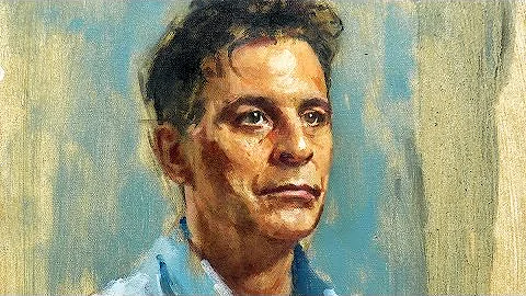 Portrait in Oils on Canvas of Sibin Zlatkovic - Pa...