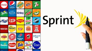 How To Draw Sprint Logo Satisfying Art Video