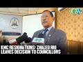 ZHALEO ON KMC CHAIRPERSON DY CHAIRPERSON RESIGNATION SAYS ITS UPTO COUNCILLOR TO ELECT NEW LEADER