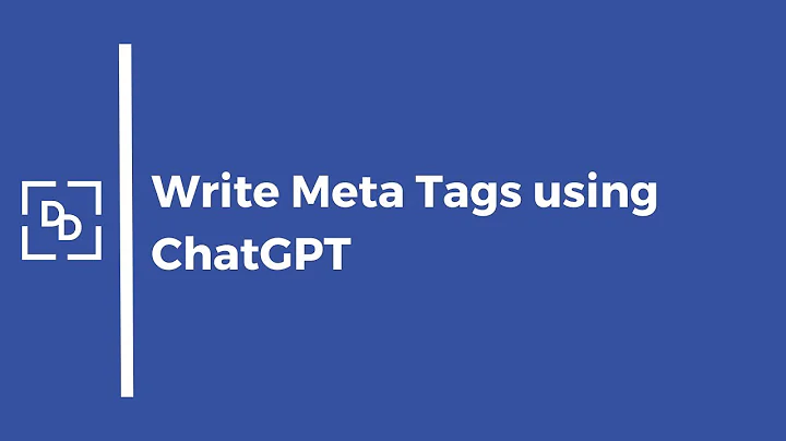 Master the art of Meta Tags with ChatGPT