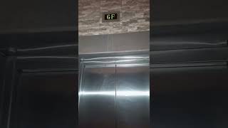 Elevator car door operation.