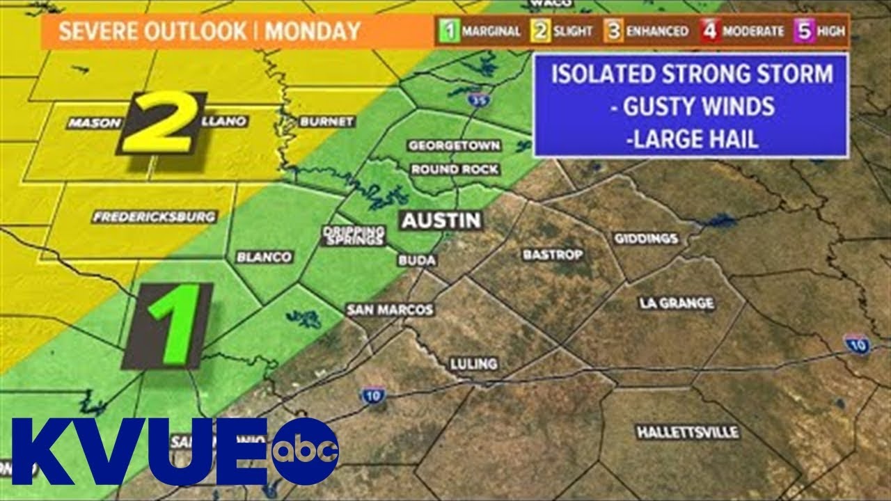 Austin-area weather: Strong storms possible in Central Texas | KVUE