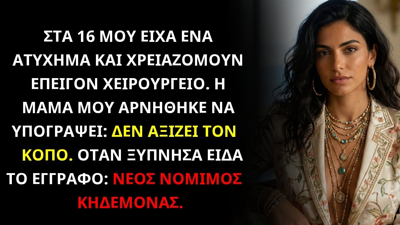 Η μαμά αρνήθηκε το χειρουργείο μου στα 16. Με έσωσε ένας ξένος και με υιοθέτησε επίσημα.