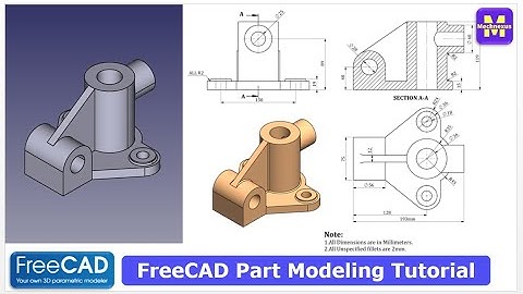 FreeCAD Part Modeling Tutorial | FreeCAD Tutorial | 3D Modeling | Learn FreeCAD | Mechnexus |