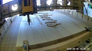 CNC Time Lapse - Custom made sign