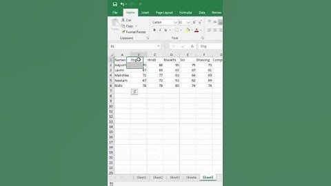 Vertical & Horizontal Sorting in Excel #shorts