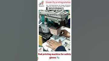 🧤 Pad printing machine for safety gloves 🧤#machine #gloves #padprintingmachine