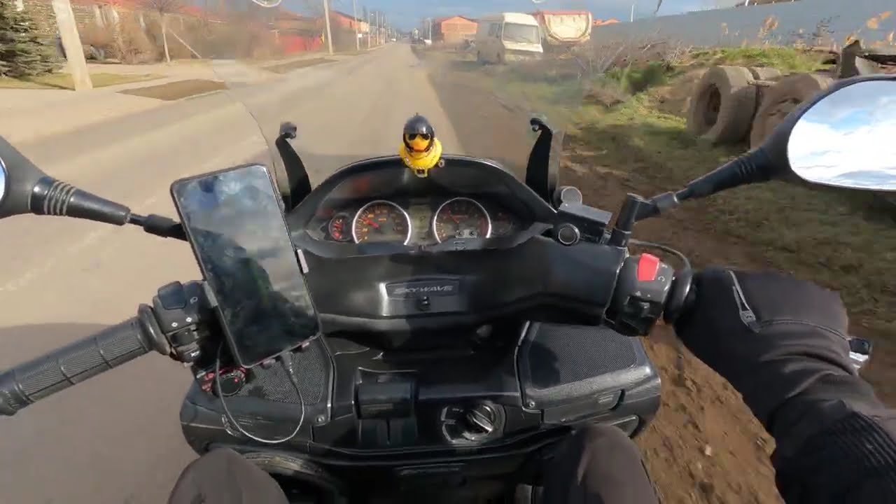 13-14 Февраля,Краснодар пришла весна!) поездка по работе на макси скутере сузуки скайвей