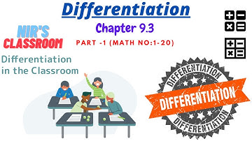 DIFFERENTIATION - HSC  |  Math 1st Paper  Chapter-9.3 (Part-1)  |  Math No 1-20  |   NIR