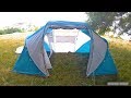 Quechua Arpenaz Family 4.2 - First time Partial Tent Setup (for 4 people, 2 bedrooms)