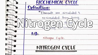 Nitrogen cycle | Nitrogen fixation