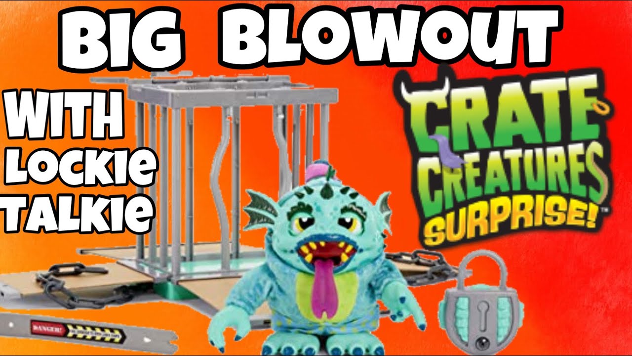 Crate Creatures Surprise Big BLOWOUT Croak With Lockie Talkie and 100 Sounds for sale online 