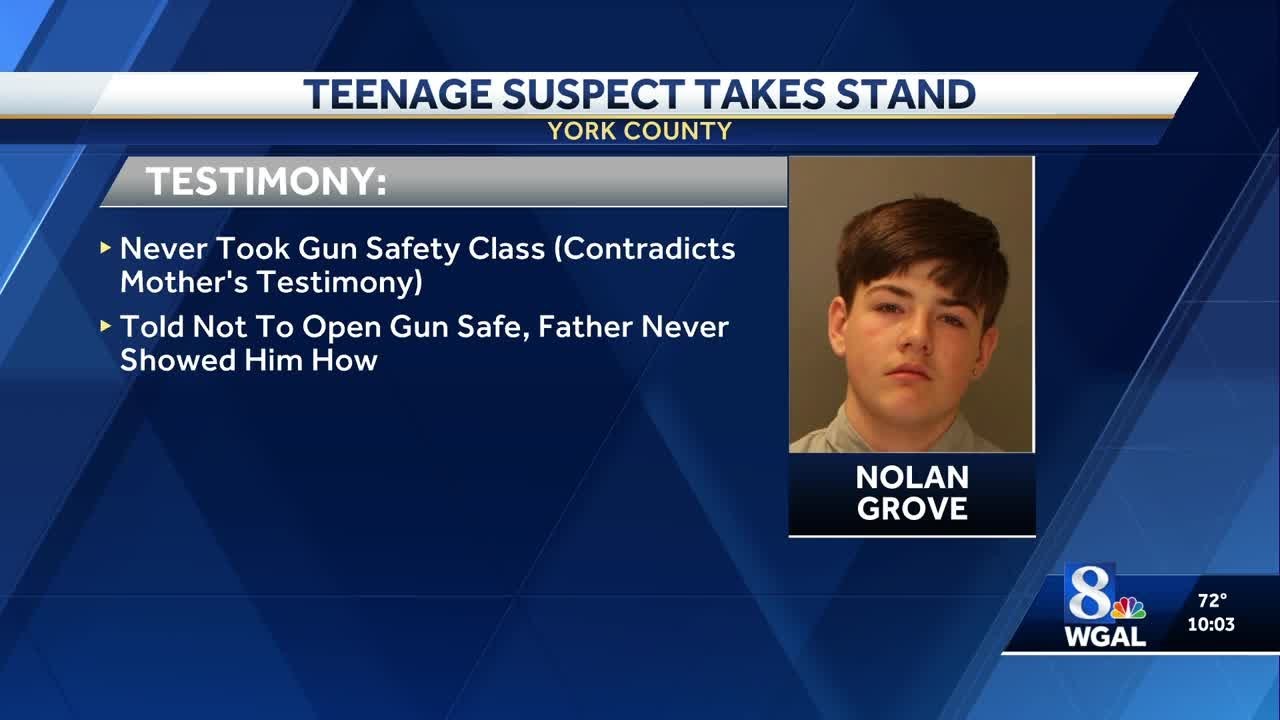Emotional teen takes the stand in York County murder trial - YouTube