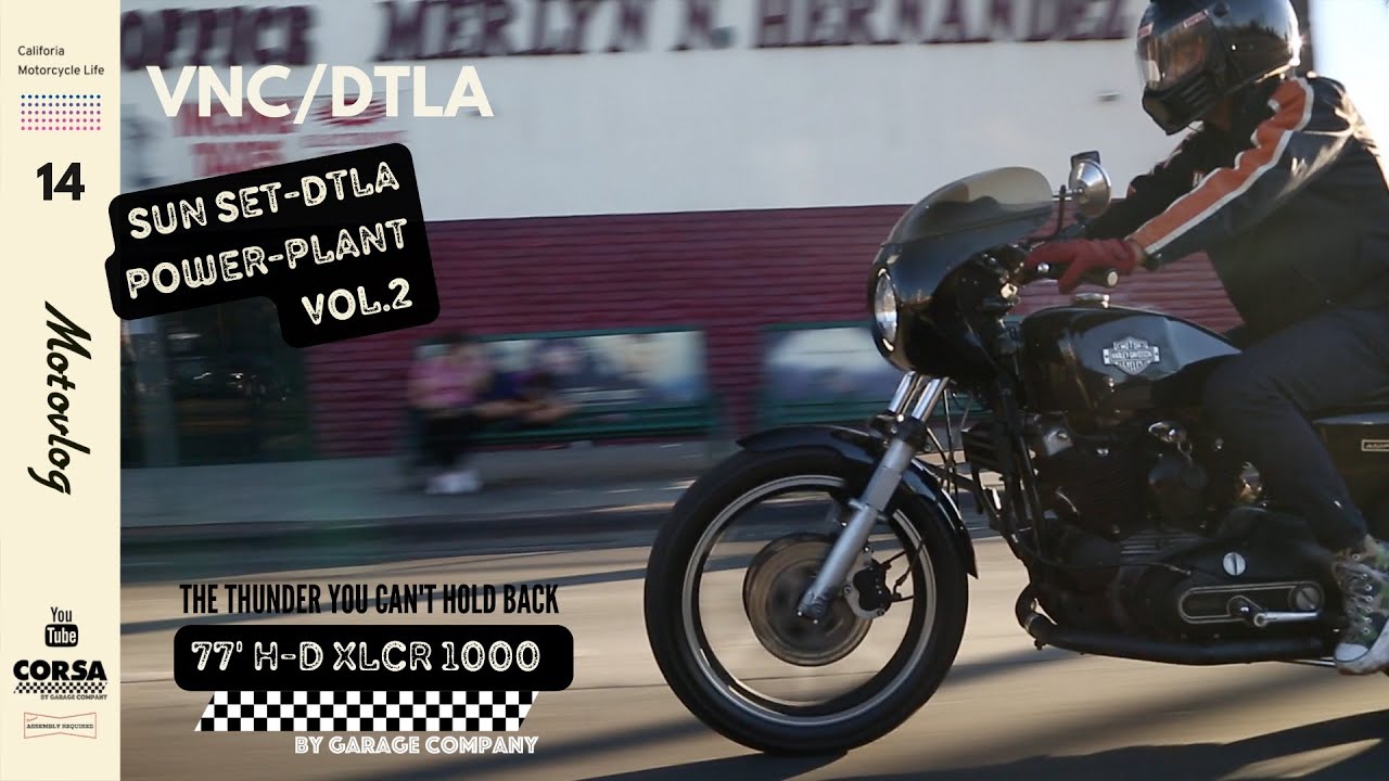 Motovlog】77'H-D XLCR Vol.3/Cariforniaツーリング 後編 POWER-PLANT