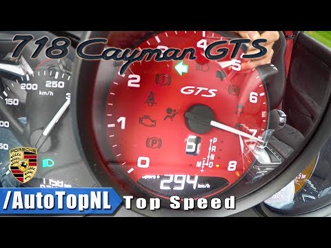 Porsche 718 Cayman GTS 0-294km/h ACCELERATION & TOP SPEED By AutoTopNL