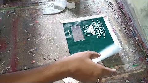 Pass book  cover printing Screen printing making video