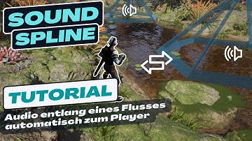Spline-based sound along a river - Unreal Engine 5.3 Tutorial