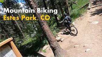 Mountain Bike Slow Rolling Estes Park Colorado