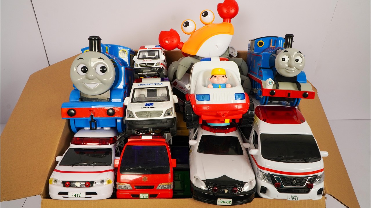 救急車のミニカー走る。坂道緊急走行テスト。サイレンあり☆Ambulance mini car run. Slope emergency driving test! There is a siren.