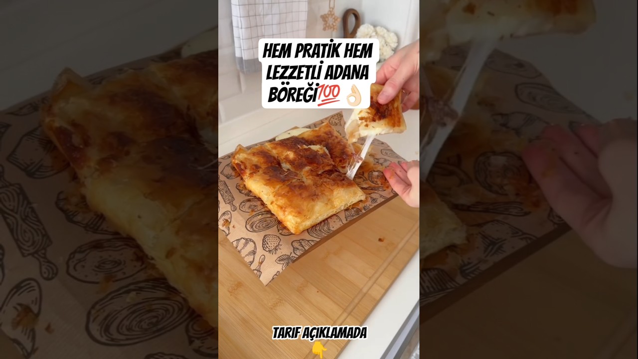 UCUZ, PRATİK VE LEZZET DOLU💥BOL PEYNİRLİ ADANA BÖREĞİ🫔/IG:@rumeysanurmengir #adanaböreği #börek