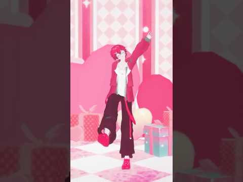 にぎにぎにじたうん！新衣装で踊ってみた #にぎにじダンス【赤口白夜】 #shorts #mmd