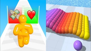 Tall Man Run vs Canvas Run - Android iOS Mobile Gameplay Walkthrough