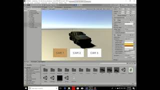 Unity Creating a car Selecting Menu (Part 1)