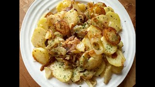 Lyonnaise Potatoes  fried potatoes with onions