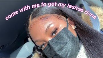vlog: come with me to get lash extensions for the first time | CHEYENNE V.