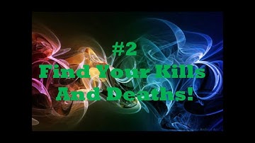 How To Check Your Kill/Death Ratio On MW2!