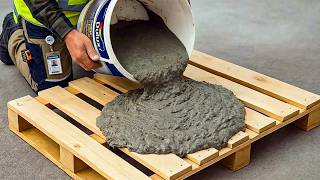 Pour Cement into Pallets and see what most people don't even imagine happens! Creation Daily