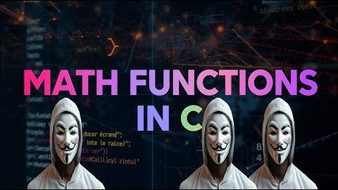 Math Functions in C