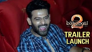 Prabhas & Rana Watching Baahubali 2 Theatrical Trailer || Bahubali 2 TrailerLaunch