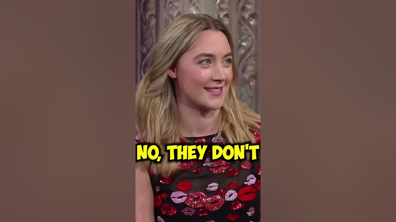 Saoirse Ronan Teaches Stephen Colbert An Irish Accent #shorts #saoirseronan