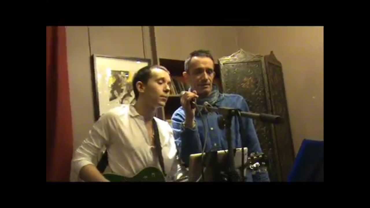 Les copains d'abord - Brassens (Cover) / Juste-Jules feat. Alex @ Exquises Esquisses 06.02.2015