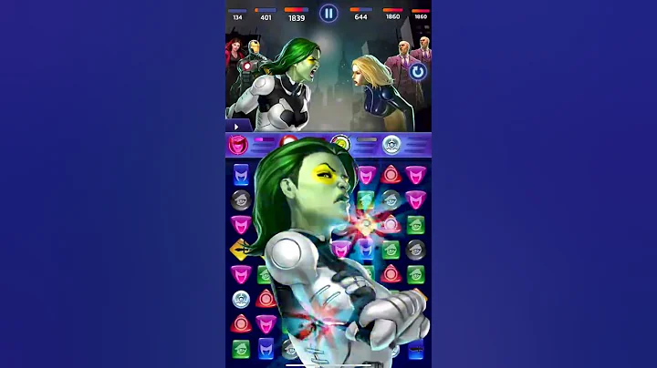 Marvel Puzzle Quest - MCU Super Heroes [PART 7] - Captain America, Gamora & Juggernaut - #Shorts