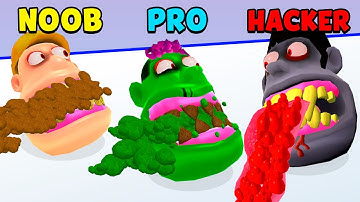 NOOB vs PRO vs HACKER - Teeth Runner